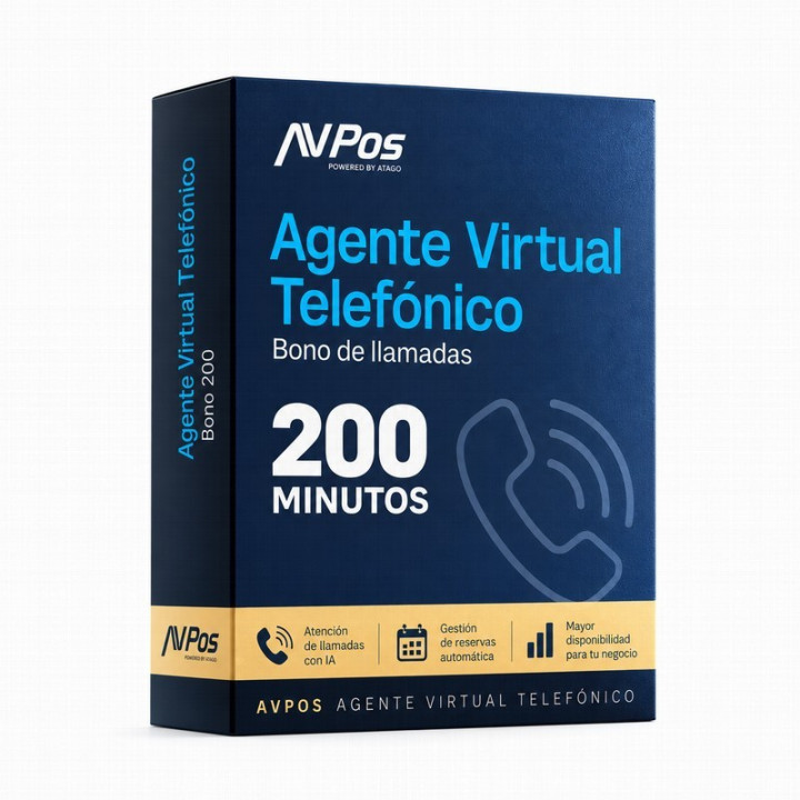 Licencia Avpos Bono Llamadas Agente Virtual 200 Minutos |