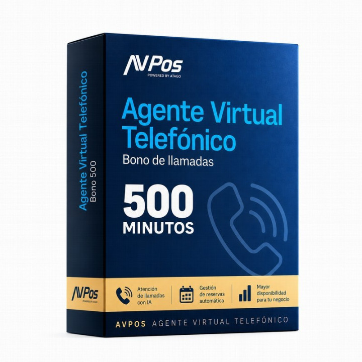 Licencia Avpos Bono Llamadas Agente Virtual 500 Minutos |