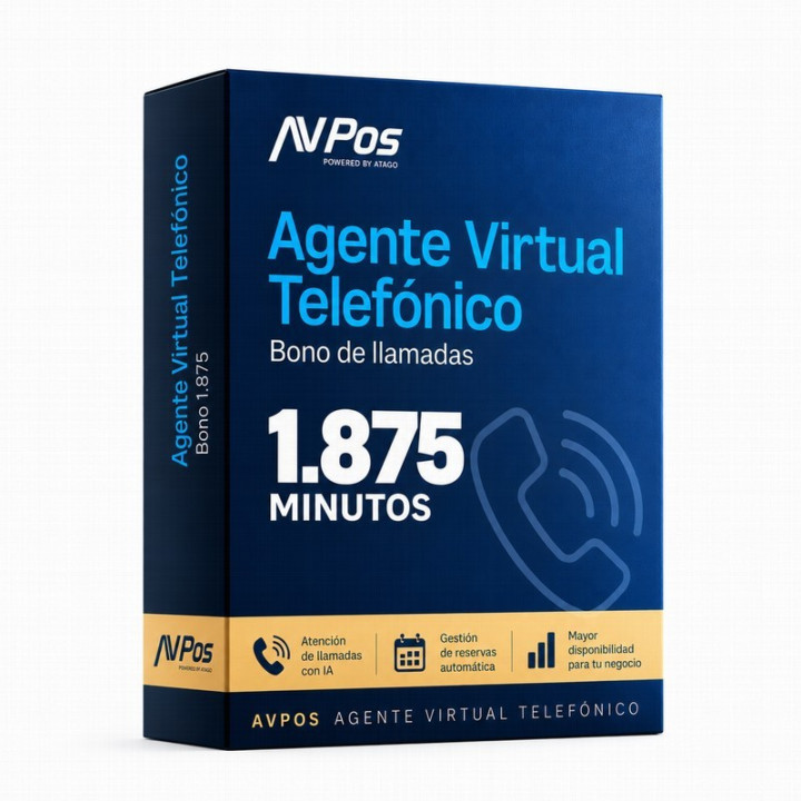 Licencia Avpos Bono Llamadas Agente Virtual 1875 Minutos |