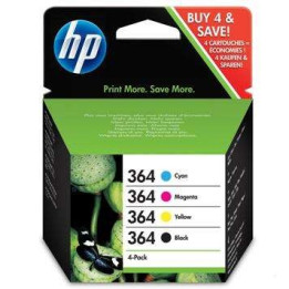 Tinta HP 364 N9J73AE Pack 4 Colores | InfoChen Canarias