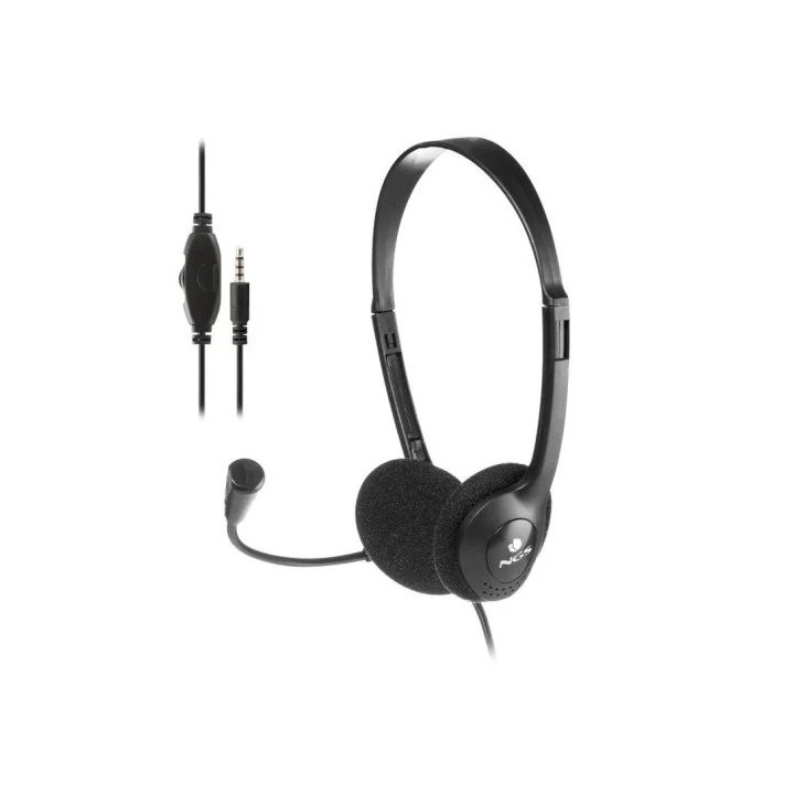 Auriculares + Microfono Ngs MS103MAX Jack 3.5 Black | InfoChen