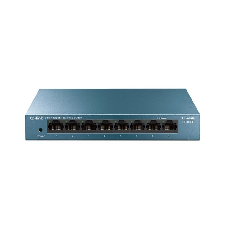 Switch Tp-Link Gigabit 8 Puertos LS108G Metalico | InfoChen