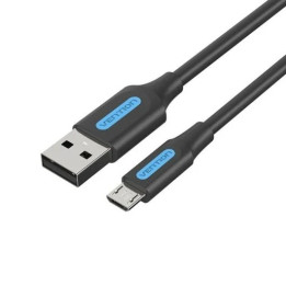 Cable Vention USB-A 2.0 - Micro USB 60W 480MBPS 1.5M Black |