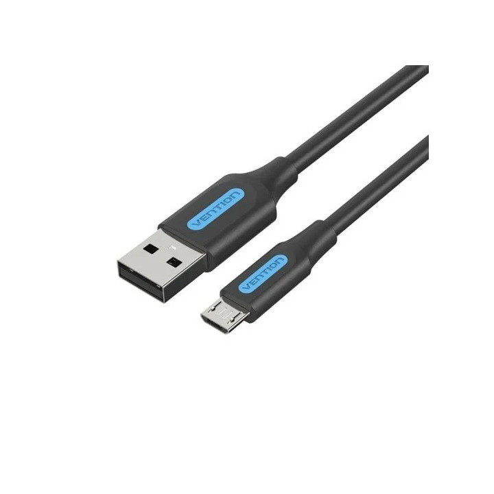 Cable Vention USB-A 2.0 - Micro USB 60W 480MBPS 1.5M Black |