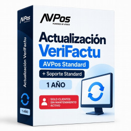 Licencia Avpos Actualizacion Verifactu + Soporte Standar Anual |