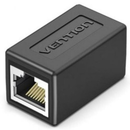 Adaptador Vention RJ45 CAT.6 Ftp Hembra - Hembra Black (( Pack