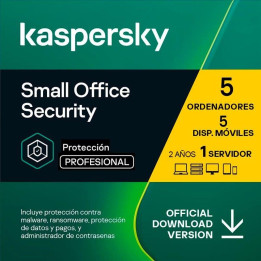 Antivirus Kaspersky Small Of. Sec. 1L Server + 5L PC + 5L Android