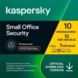 Antivirus Kaspersky Small Of. Sec. 1L Server + 10L PC + 10L