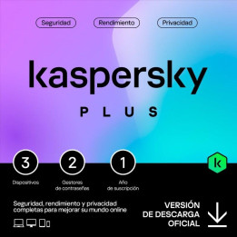 Antivirus Kaspersky Plus 1YEAR 3L Pc/mac/android/ios