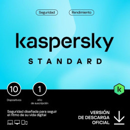 Antivirus Kaspersky Standard 1YEAR 10L Pc/mac/android/ios |