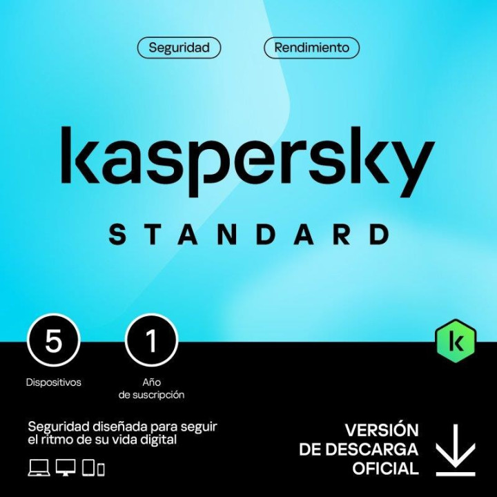 Antivirus Kaspersky Standard 1YEAR 5L Pc/mac/android/ios