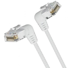Cable De Red CAT.6A Utp 0.5M Vention Cabeza Rotatoria 360º White