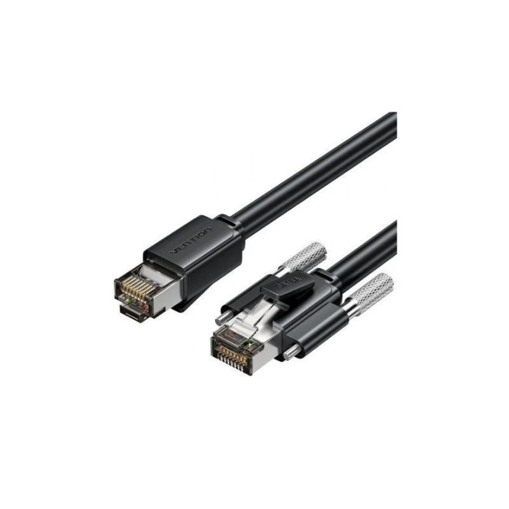 Cable De Red CAT.6A Sftp 1M Vention Black | InfoChen Canarias