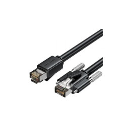 Cable De Red CAT.6A Sftp 2M Vention Black | InfoChen Canarias