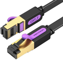Cable De Red CAT.7 Stp 1.5M Vention Black | InfoChen Canarias