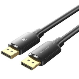 Cable Displayport 1.2 4K Vention Dp/m - Dp/m 1M Black | InfoChen