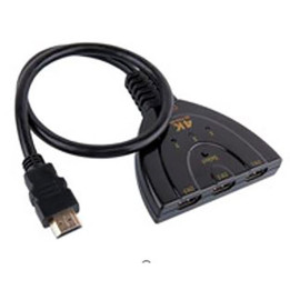 Adaptador Oneway HDMI 3X1 Splitter 4K Black | InfoChen Canarias