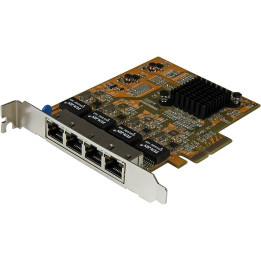 Tarjeta De Red Startech Pcie Ethernet 4 Puertos Gigabit |
