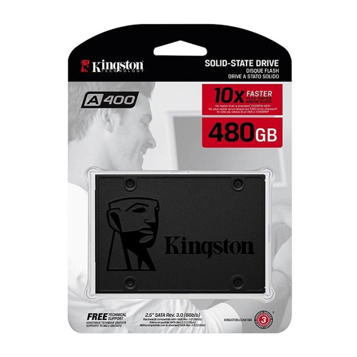 Disco Duro SSD Kingston 480GB Ssdnow SA400 | InfoChen Canarias