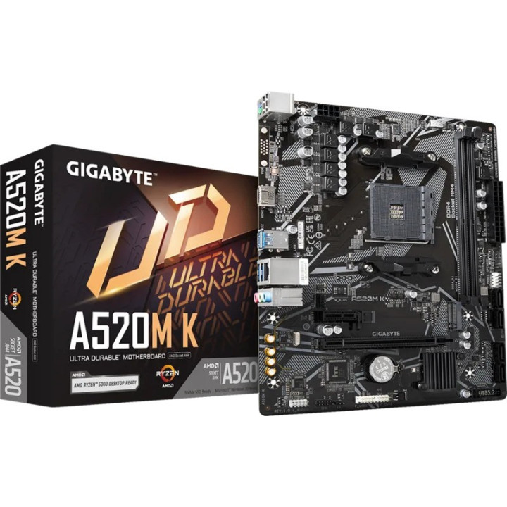 Placa Base Gigabyte GA-A520M-K AMD AM4 HDMI + VGA | InfoChen