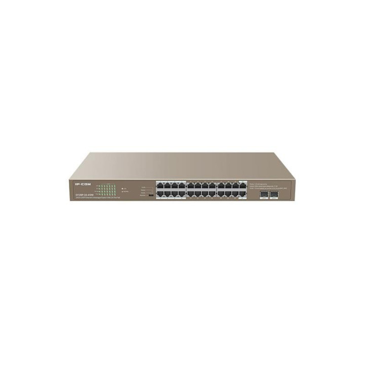 Switch IP-Com 24 Puertos Gigabit POE 2 Sfp Rack | InfoChen