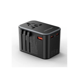 Cargador De Pared Vention Universal Gan 2XUSB-C USB-A 65W |