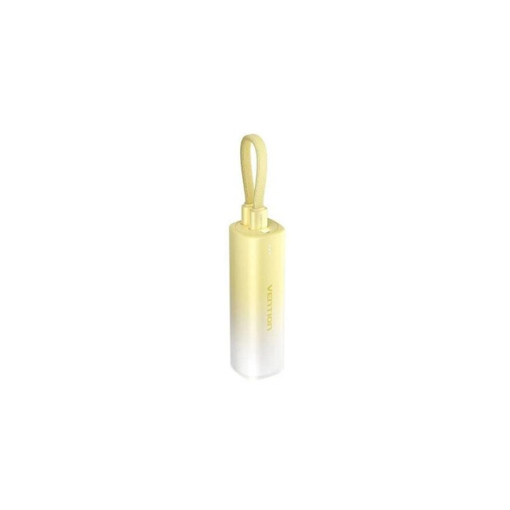 Powerbank Vention 5000MAH USB-C + Lightning 20W Yellow | InfoChen