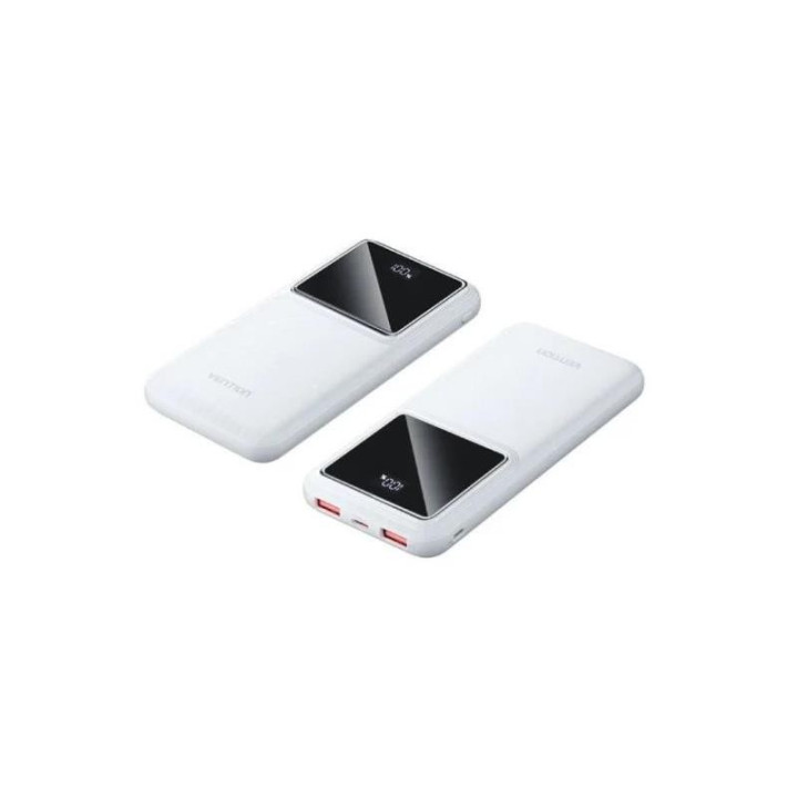 Powerbank Vention 10000MAH 2XUSB-A + USB-C LED Display 22.5W