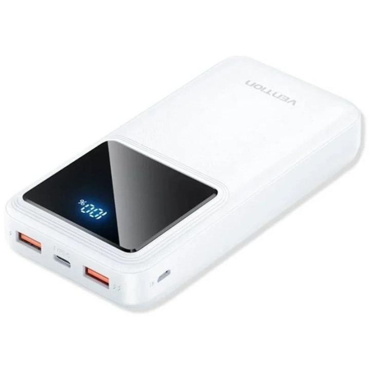 Powerbank Vention 20000MAH 2XUSB-A + USB-C LED Display 22.5W