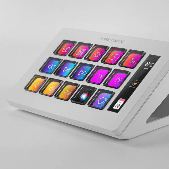 Stream Deck Mars Gaming 15 Teclas Personalizables Pantalla Lcd