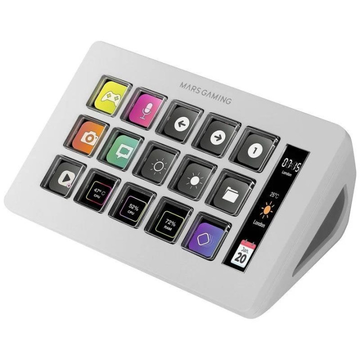 Stream Deck Mars Gaming 15 Teclas Personalizables Pantalla Lcd