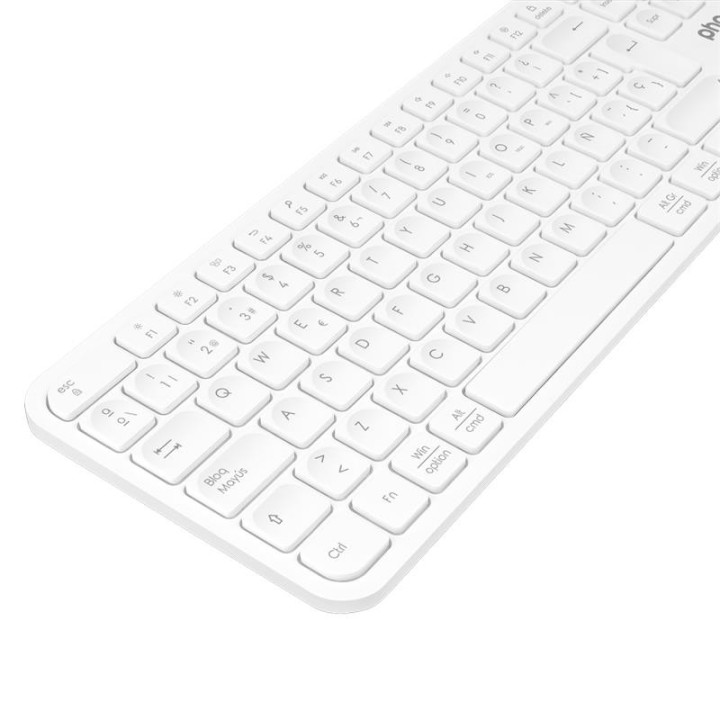 Teclado Phoenix K300 Multidispositivo Wireless White | InfoChen
