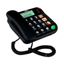 Teléfono Fijo Maxcom KX-T480 Black | InfoChen Canarias