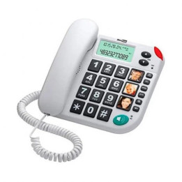 Teléfono Fijo Maxcom KX-T480 White | InfoChen Canarias
