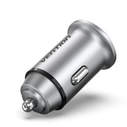 Cargador Coche Smartphone Vention 20W USB-A USB-C Silver |