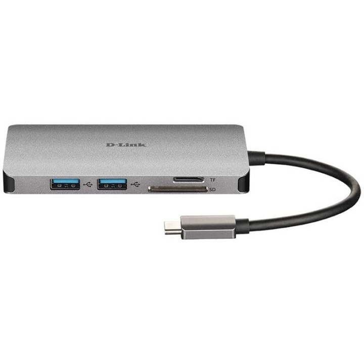 Dock Hub USB D-Link 8 En 1 DUB-M810 USB-C | InfoChen Canarias