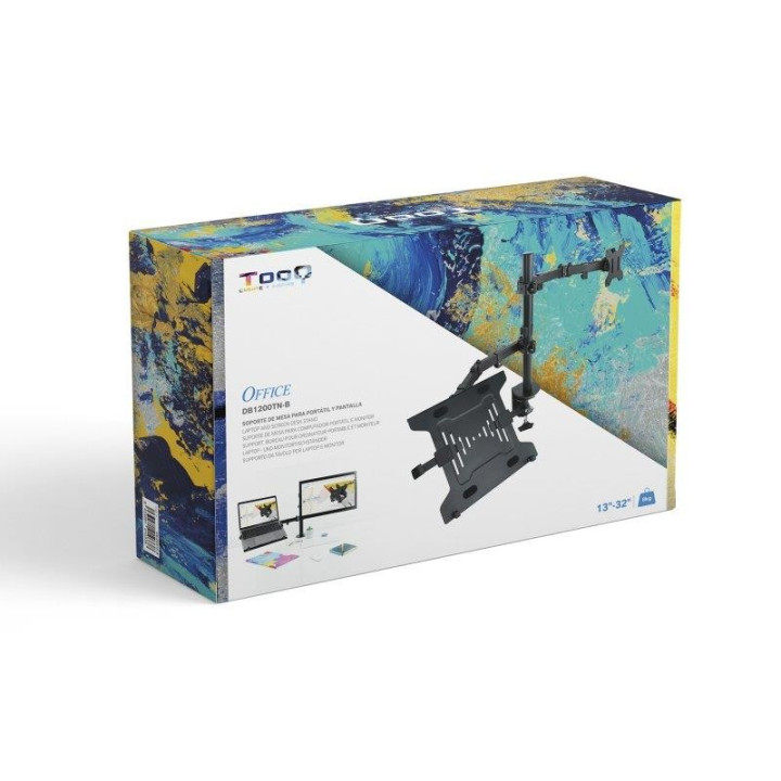Soporte De Mesa Monitor/portatil Tooq DB1200TN-B 13-32 2 Brazos