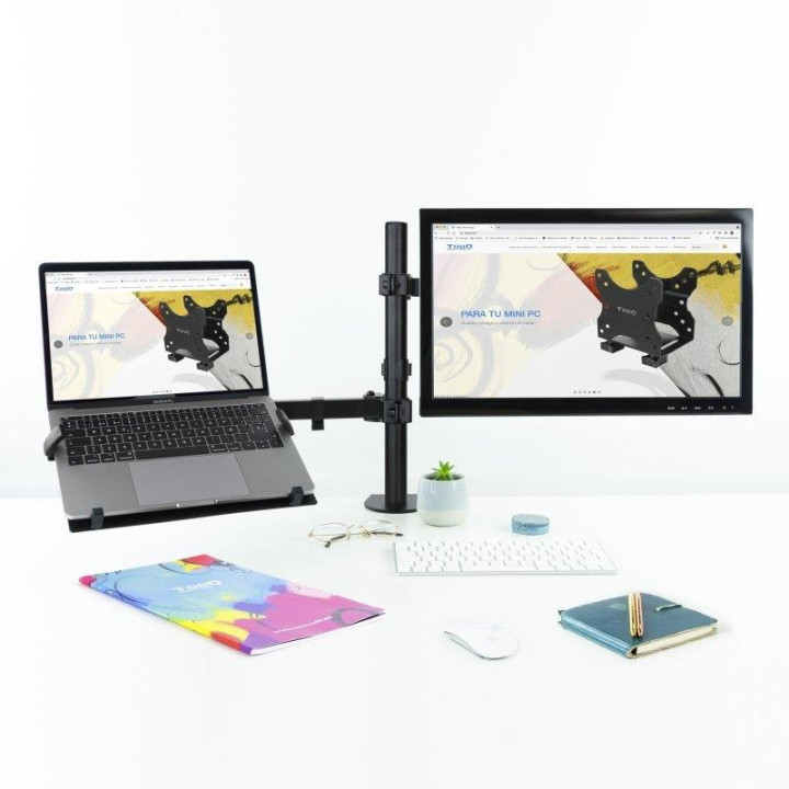 Soporte De Mesa Monitor/portatil Tooq DB1200TN-B 13-32 2 Brazos