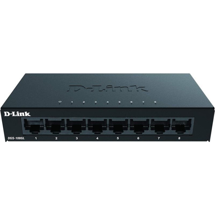 Switch D-Link Gigabit 8 Puertos DGS-108GL Metalico | InfoChen