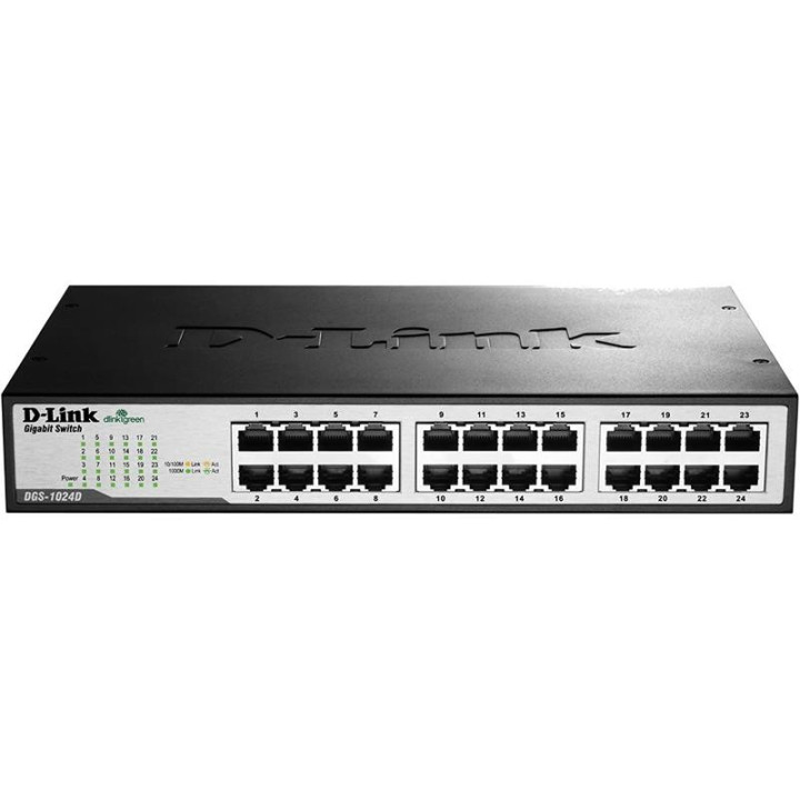Switch D-Link Gigabit 24 Puertos DGS-1024D/E Rack | InfoChen