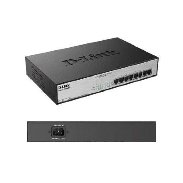 Switch D-Link Gigabit 8 Puertos Poe+ DGS-1008MP/E | InfoChen