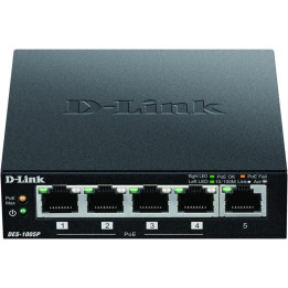 Switch D-Link Gigabit 5 Puertos DGS-1005P/E POE | InfoChen