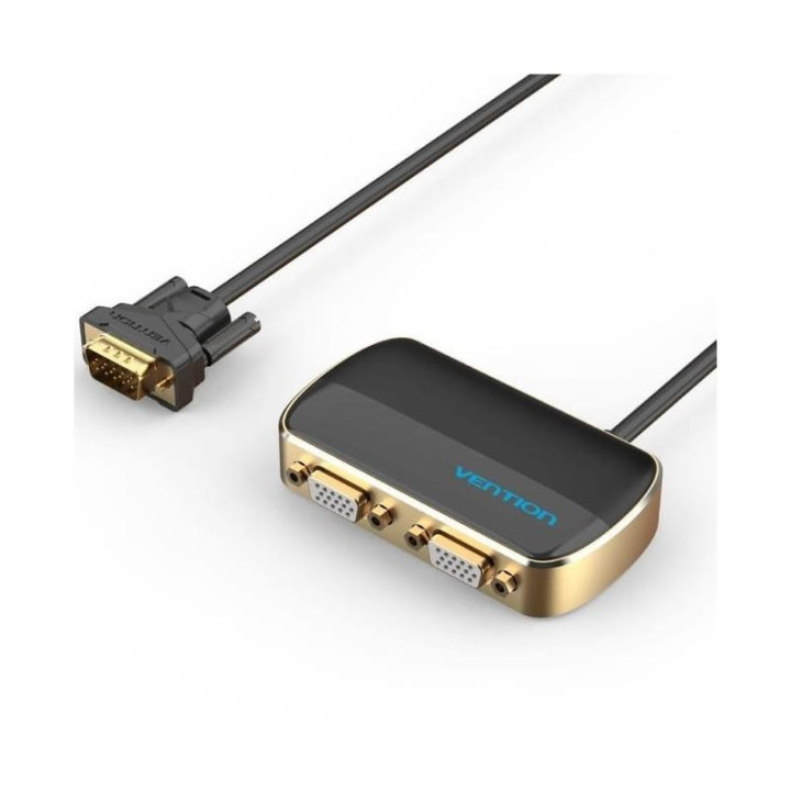 Duplicador Vention VGA Macho - 2X VGA Hembra Alimentacion Externa