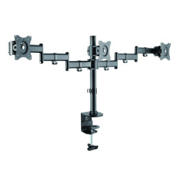 Soporte De Mesa Tv/monitor Tooq 13-27 8KG 2 Brazos Para 3