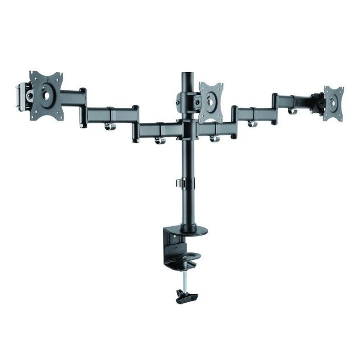 Soporte De Mesa Tv/monitor Tooq 13-27 8KG 2 Brazos Para 3