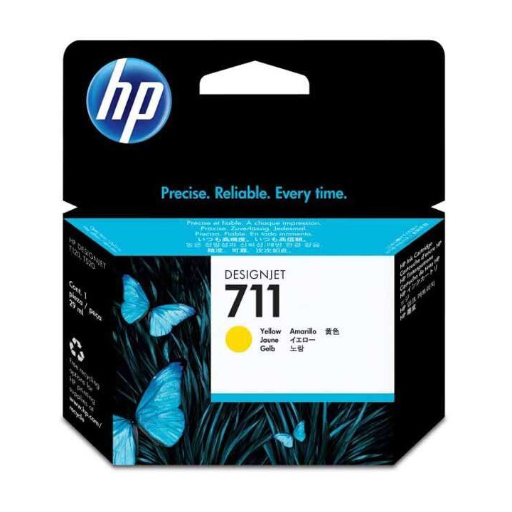 Tinta HP 711 CZ132A Yellow | InfoChen Canarias