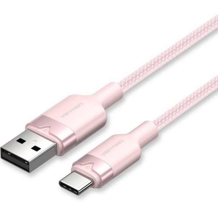 Cable Vention USB-A 2.0 - USB-C 3A 2M Aluminio Rose | InfoChen