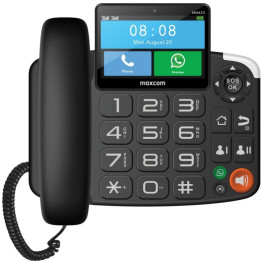 Teléfono Fijo Maxcom MM42D 4G Black | InfoChen Canarias