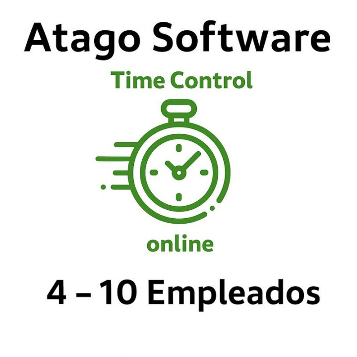 Time Control De Presencia Atago En La Nube 4-10 Empleados ((