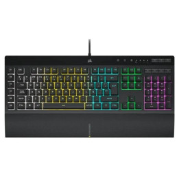 Teclado Gaming Corsair K55 Pro USB Icue RGB Black + Reposamuñeca